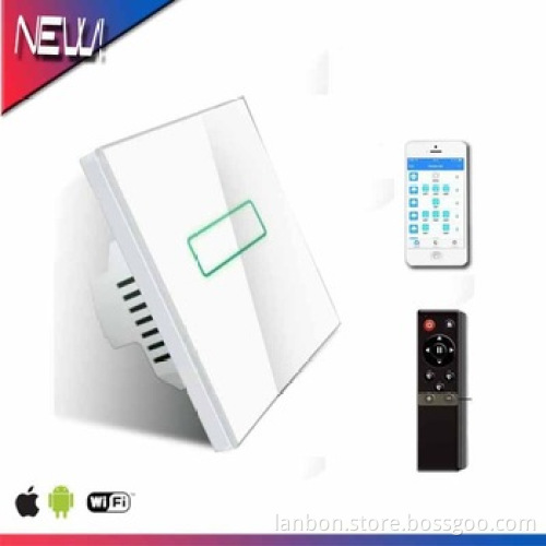 US/UK Standard 1/2/3 Way/Gang Touch Sensor Glass Panel Smart Wall Switch+Controller